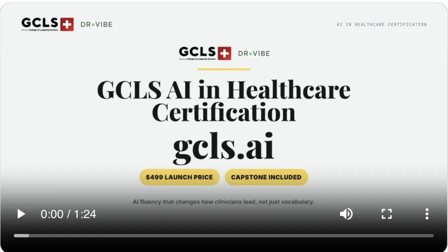 GCLS — AI in Healthcare Certification