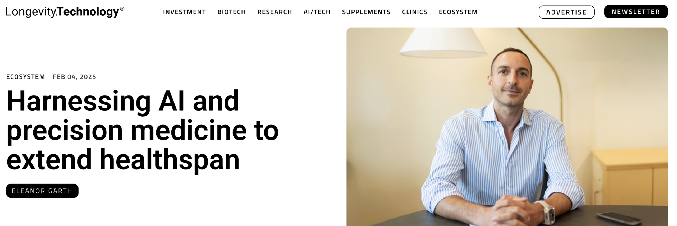 Harnessing AI and precision medicine to extend healthspan