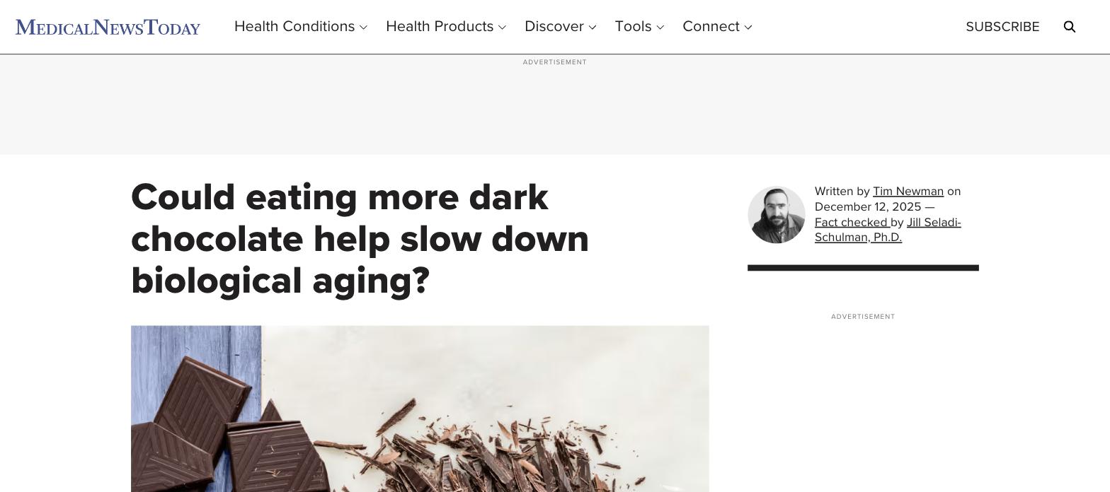 Could Eating More Dark Chocolate Help Slow Down Biological Aging?